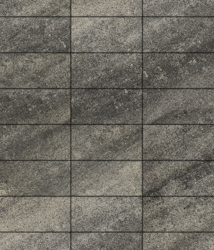 Тротуарная плитка Прямоугольник Листопад гранит  300х150